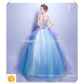 Vestido de novia de color elegante elegante estilo elegante China Vestido de boda de encargo OEM vestido de bola